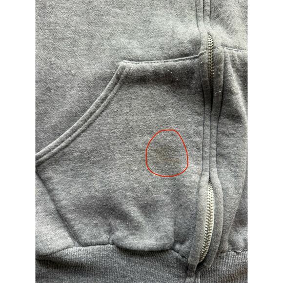 1970s Russell Athletic Gray Zip Up Hoodie Size XS Made in USA - Picture 6 of 6